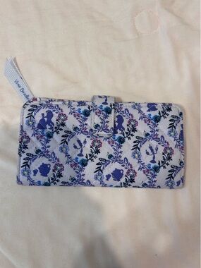 Disney Vera Bradley Lavender Floral Quilted Wallet